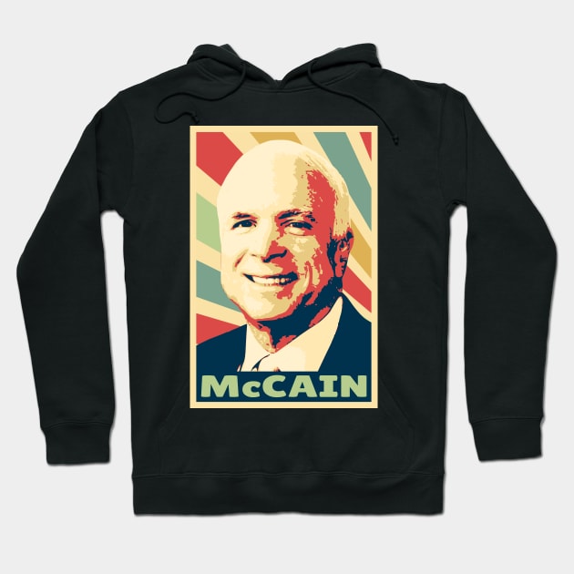 John McCain Vintage Colors Hoodie by Nerd_art